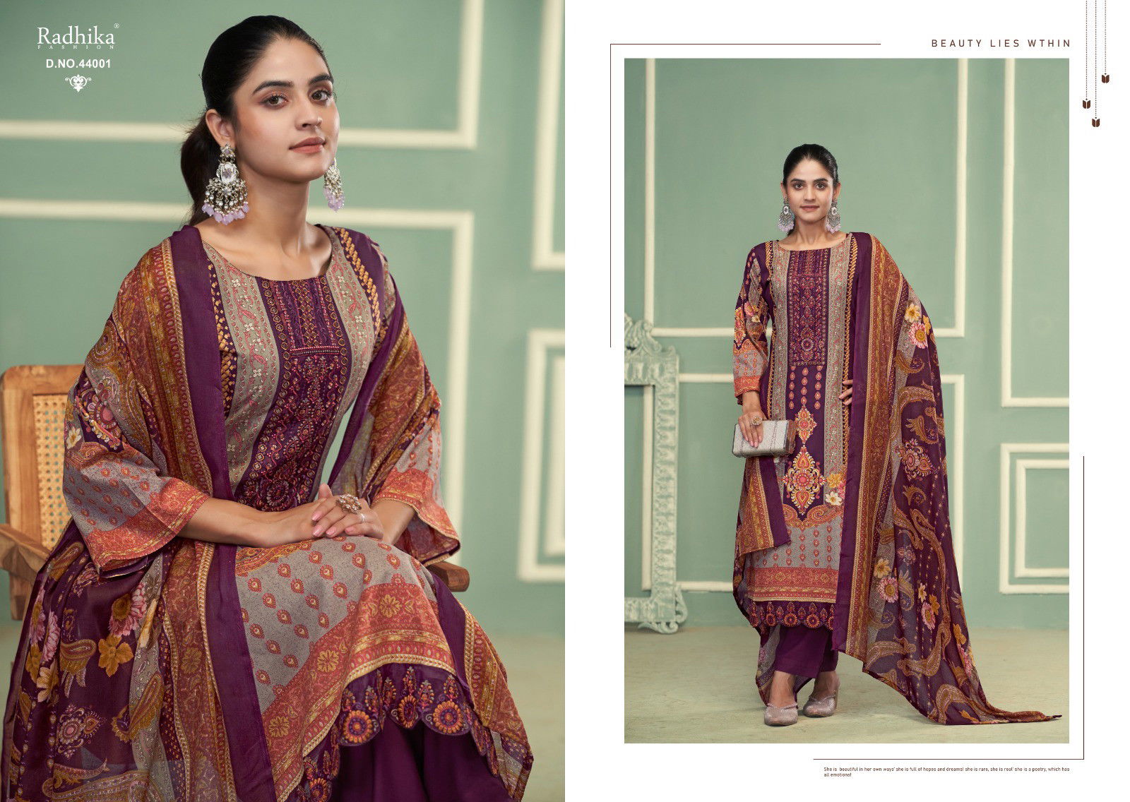 Radhika Azara Nussaret Vol 2 Cambric Cotton Dress Material Collection